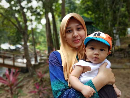 Sesi fotografi di Lata Mengkuang.