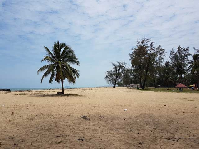 Kawasan pantai yang luas.