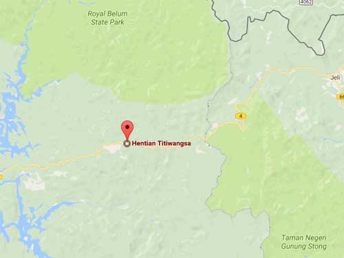 Peta Hentian RnR Titiwangsa.