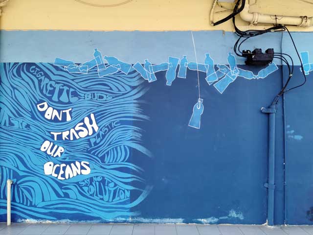 Lukisan Don't Trash Our Ocean